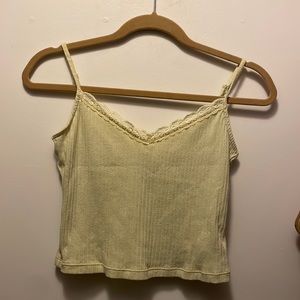 H&M Yellow Tank Top With Lacing